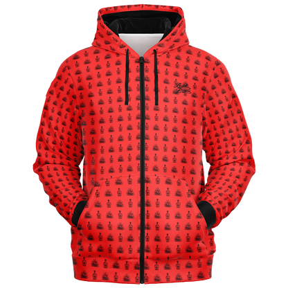 Tequila Full Zip - Red / Black