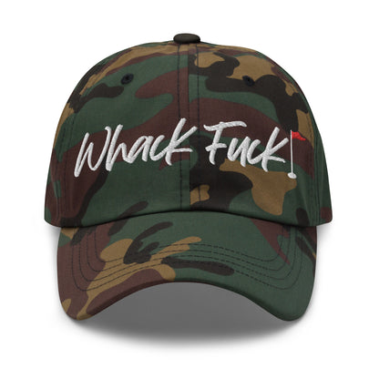 Whack Fuck Dad Hat White