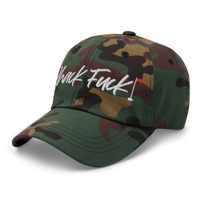 Whack Fuck Dad Hat White