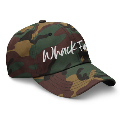 Whack Fuck Dad Hat White