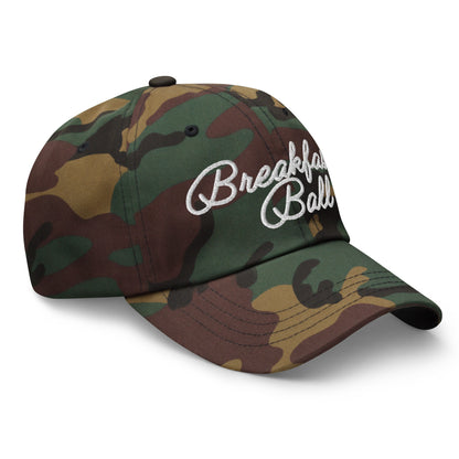 Breakfast Ball Dad Hat White