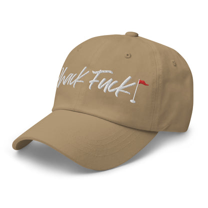 Whack Fuck Dad Hat White