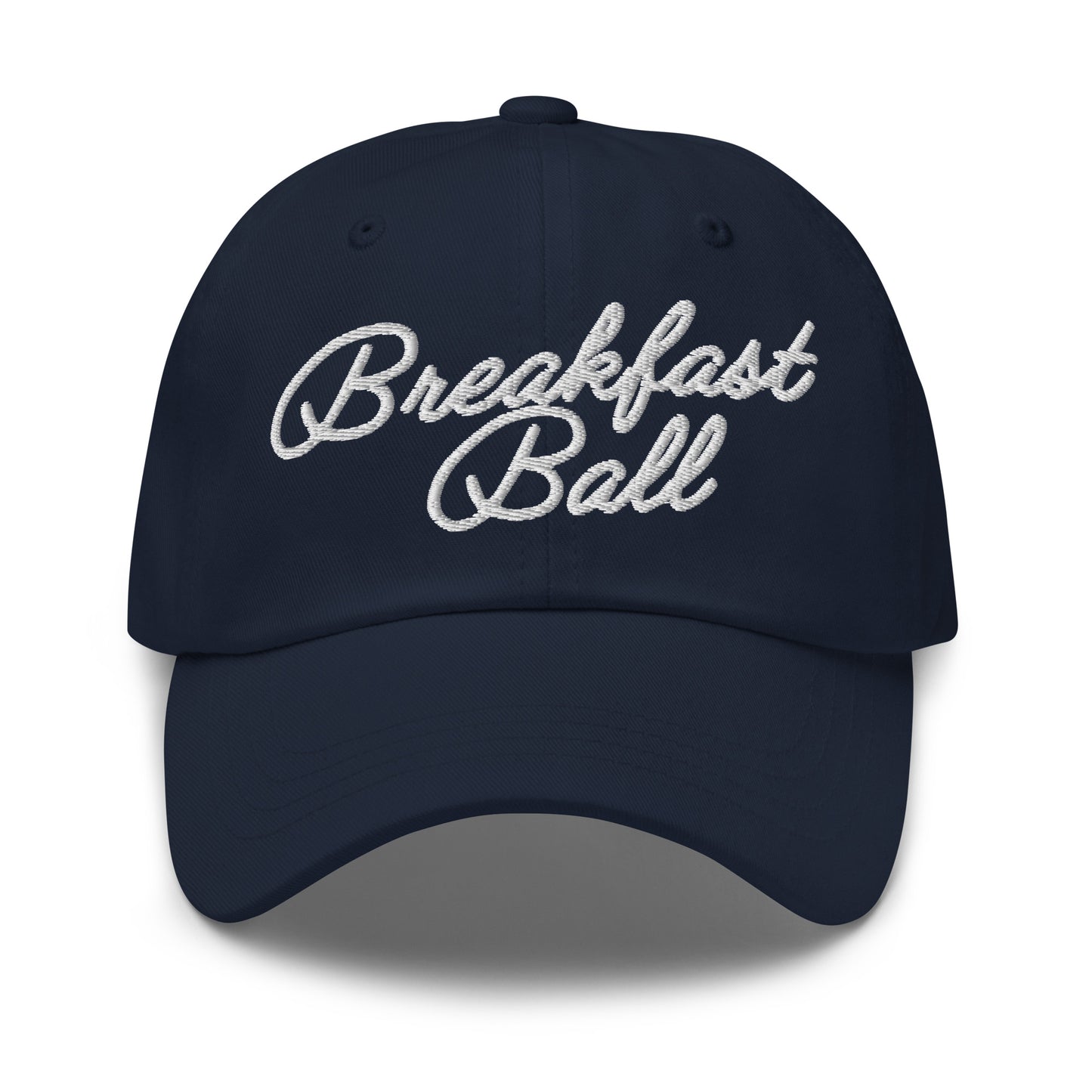 Breakfast Ball Dad Hat White