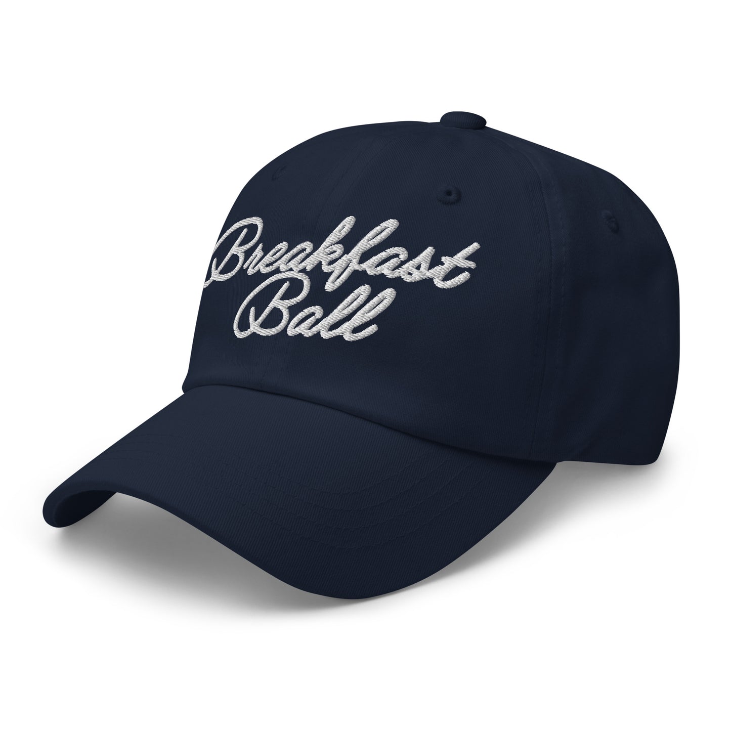 Breakfast Ball Dad Hat White