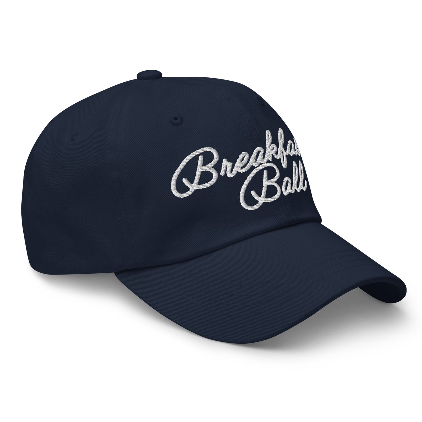 Breakfast Ball Dad Hat White