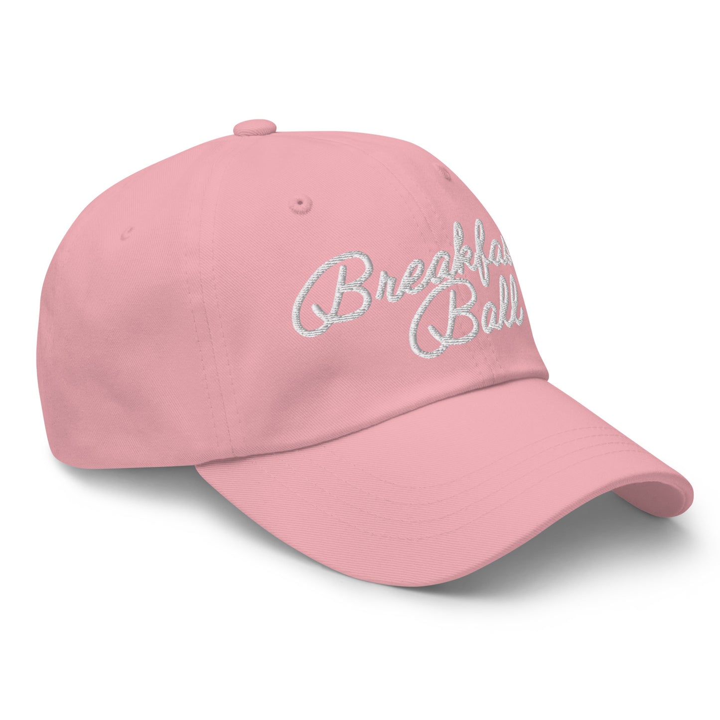 Breakfast Ball Dad Hat White