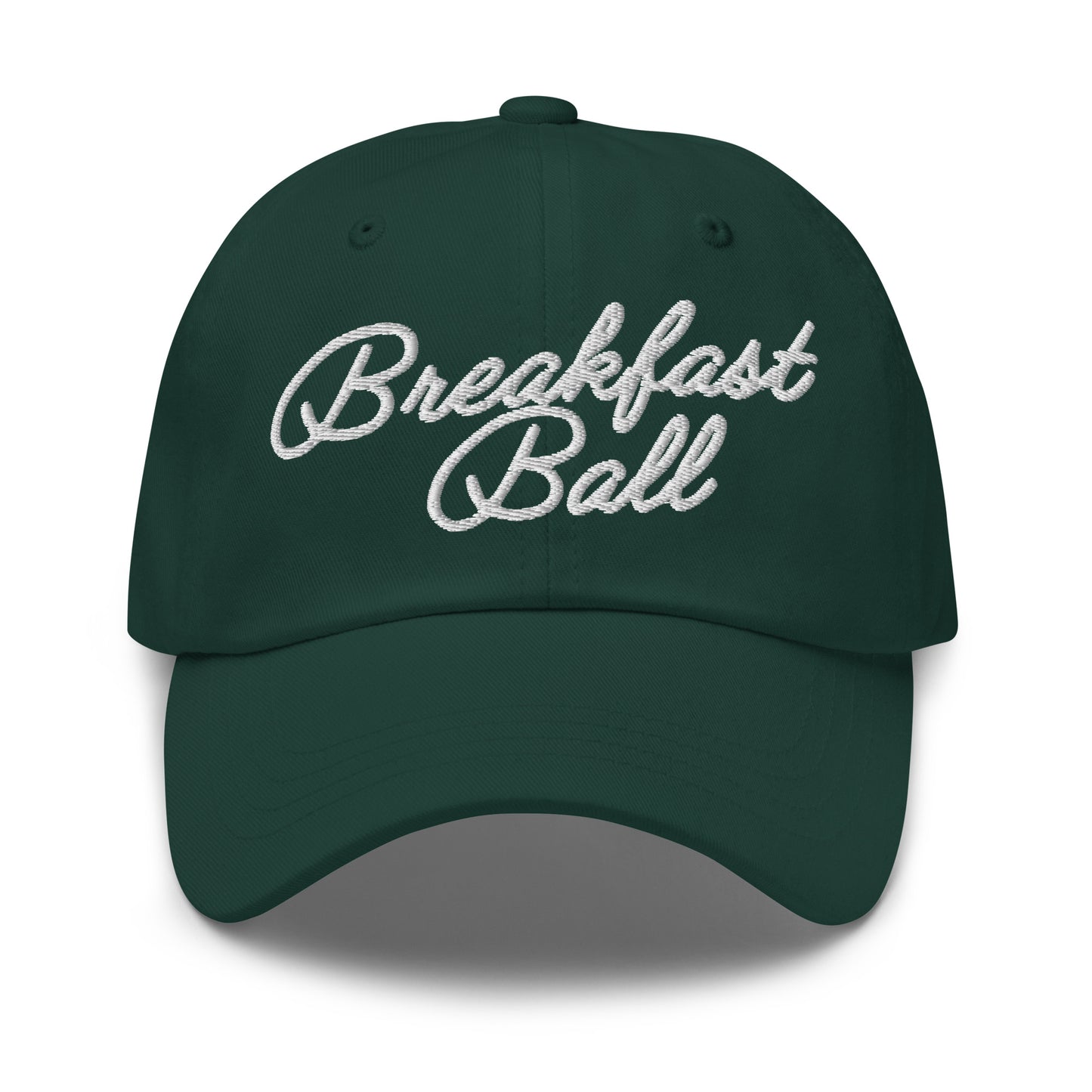 Breakfast Ball Dad Hat White