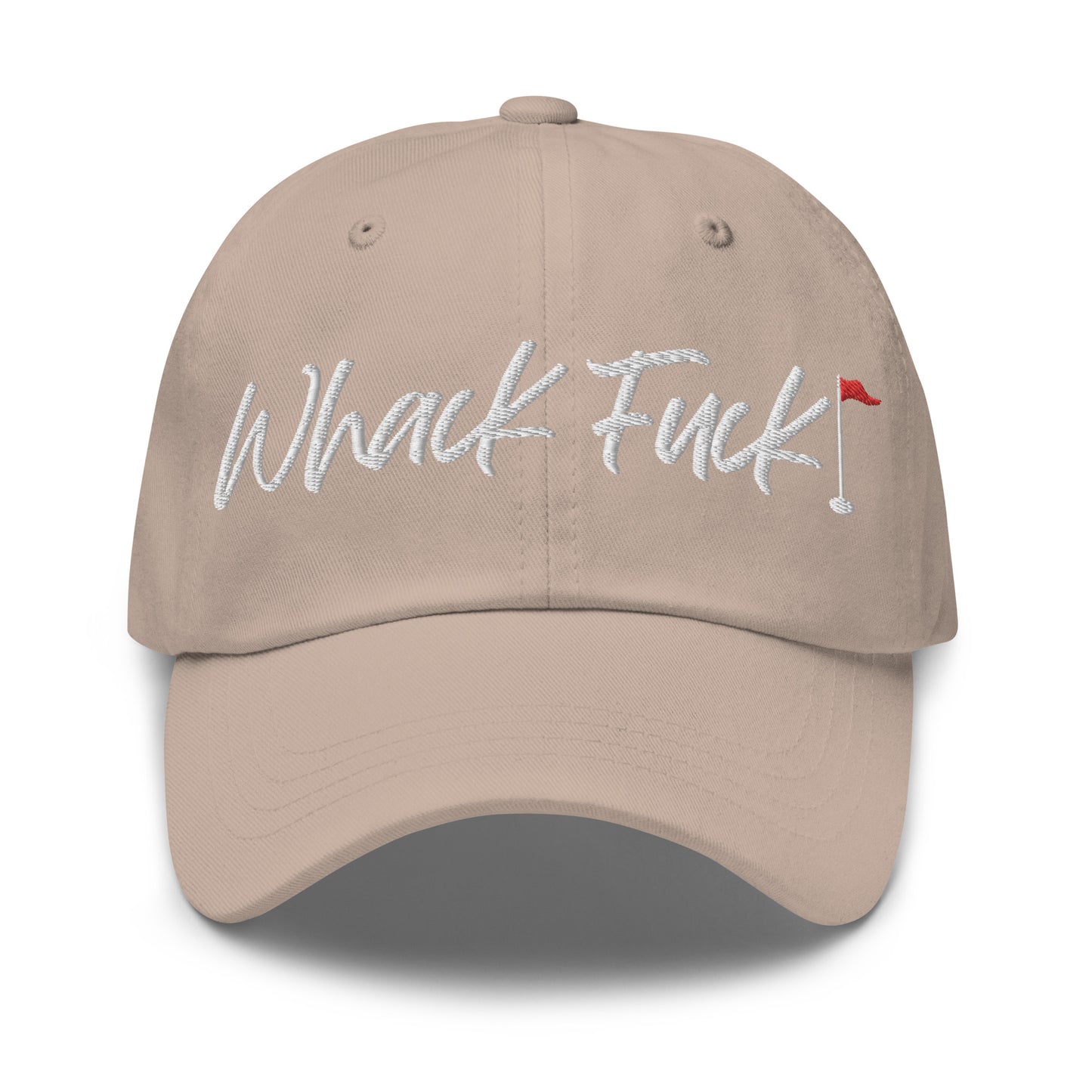 Whack Fuck Dad Hat White