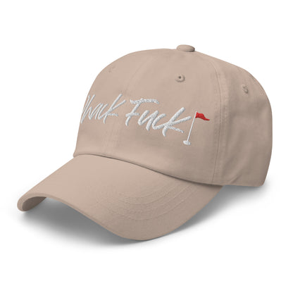 Whack Fuck Dad Hat White