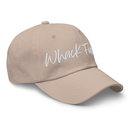 Whack Fuck Dad Hat White