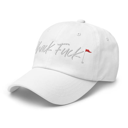 Whack Fuck Dad Hat White