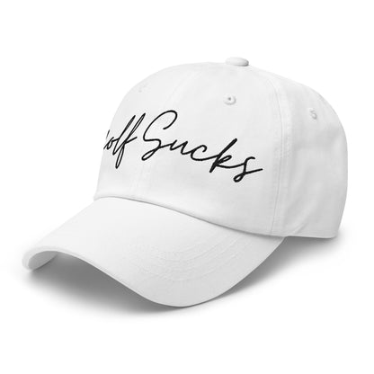 Golf Sucks Dad Hat