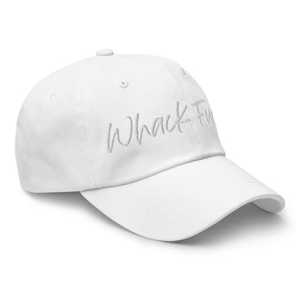 Whack Fuck Dad Hat White