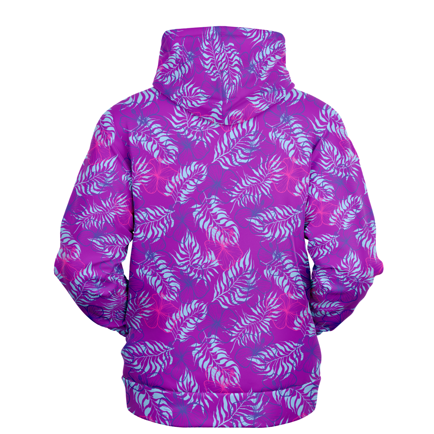 Hibiscus Athletic Hoodie - Purple