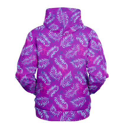 Hibiscus Athletic Hoodie - Purple