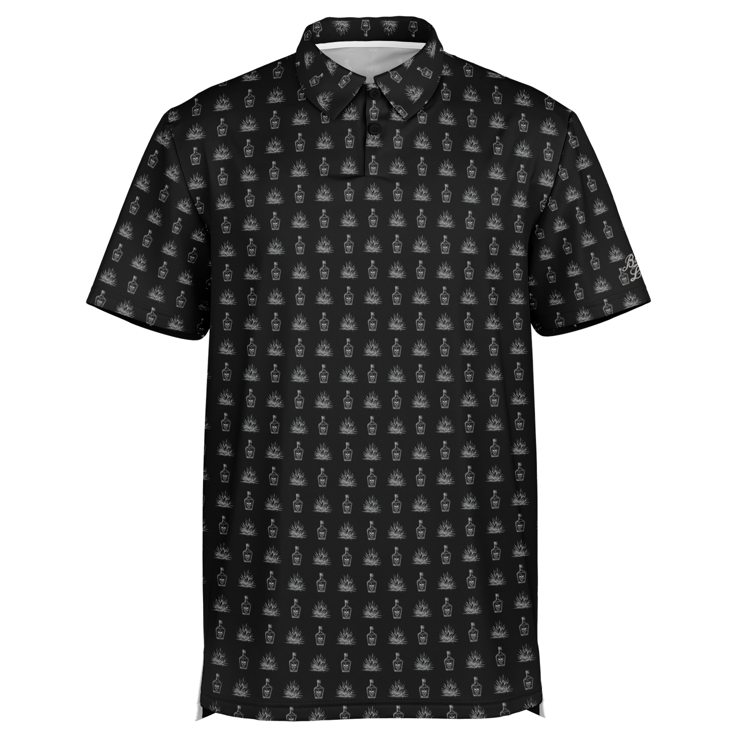 Tequila Golf Polo - Black / Grey