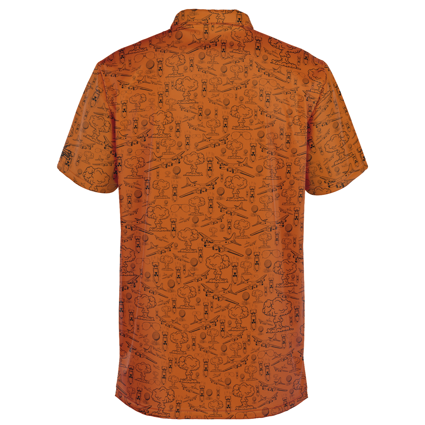 Dropping Bombs Golf Polo - Burnt Orange