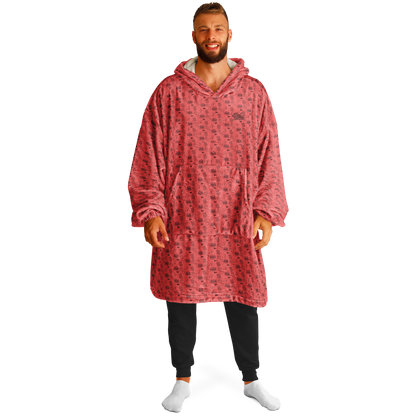 Breakfast Ball Huge Hoodie - Coral