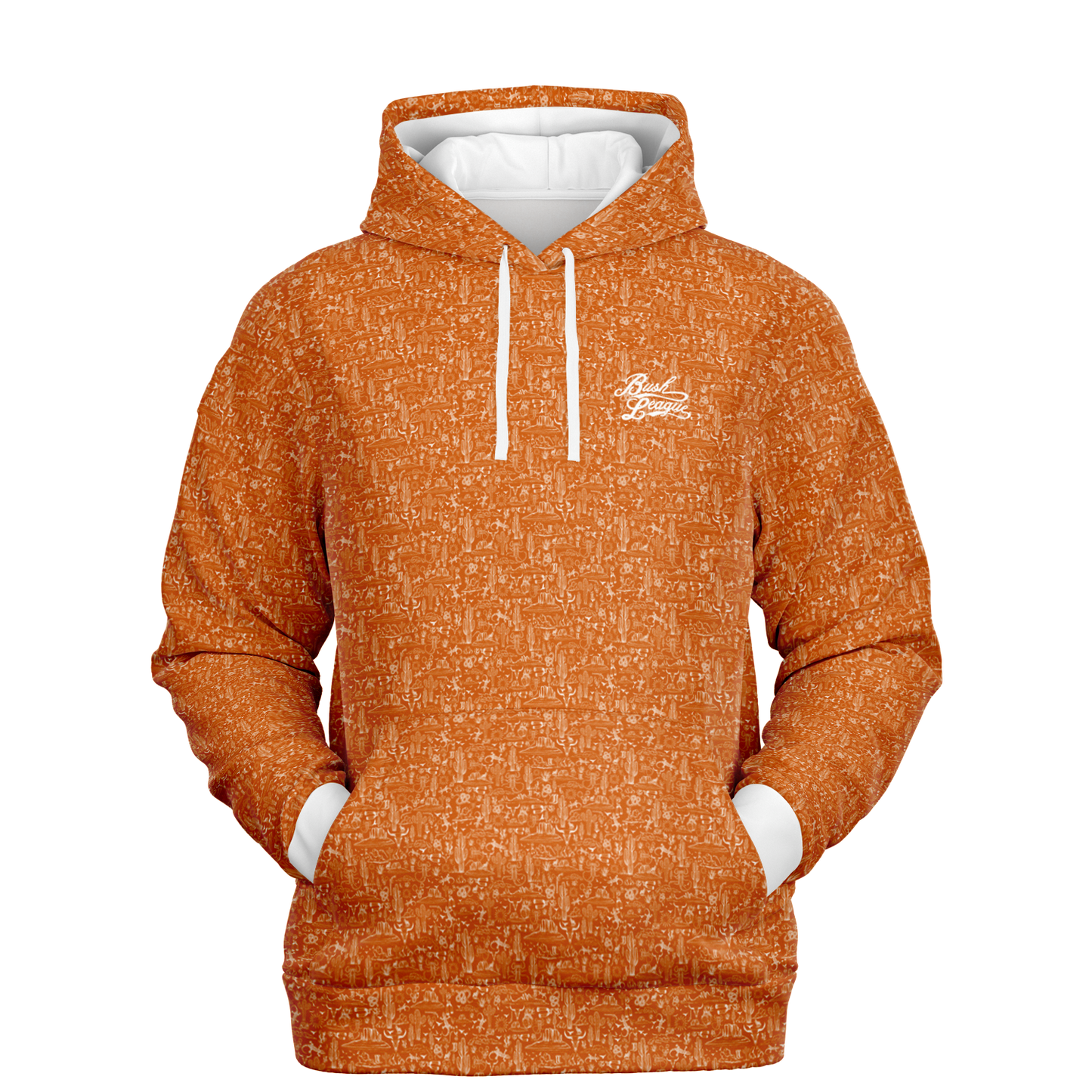 The Desert Athletic Hoodie - Orange White