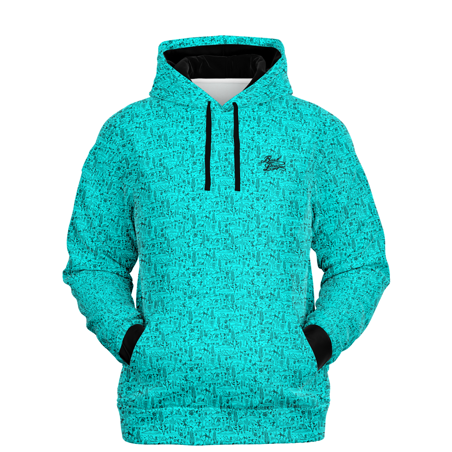 The Desert Athletic Hoodie - Teal / Black