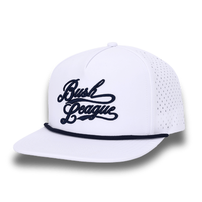 Bush League Flat Bill - White / Blue