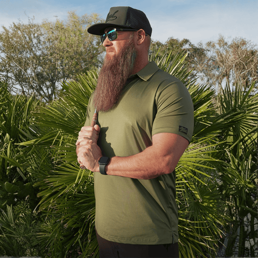 *NEW* Military Green Golf Polo