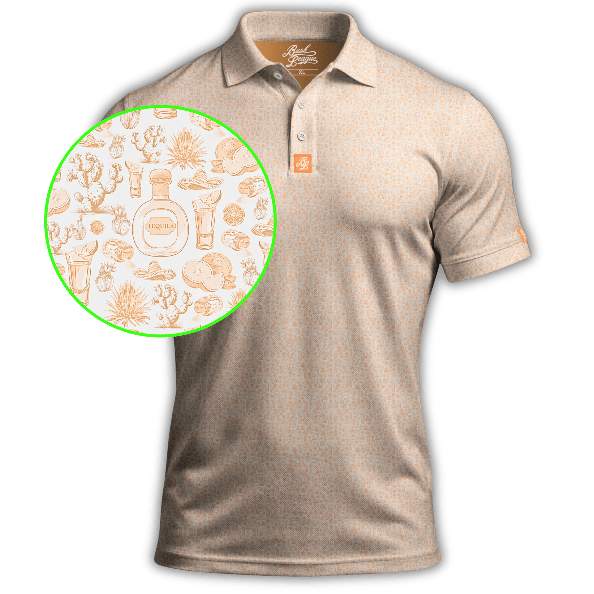 Tequila Reposado Golf Polo | Bush League Golf Co.