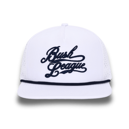 Bush League Flat Bill - White / Blue