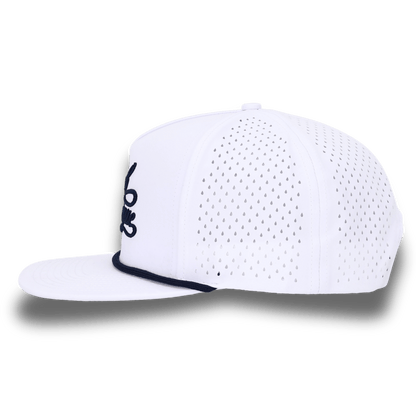 Bush League Flat Bill - White / Blue