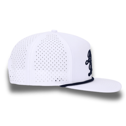 Bush League Flat Bill - White / Blue