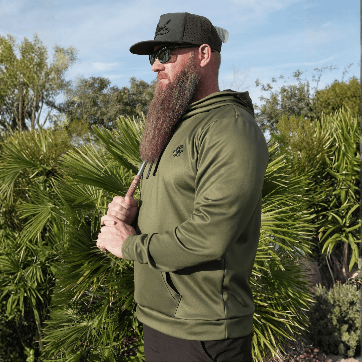 Bush League Hoodie - Military Green