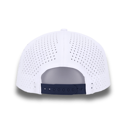 Bush League Flat Bill - White / Blue