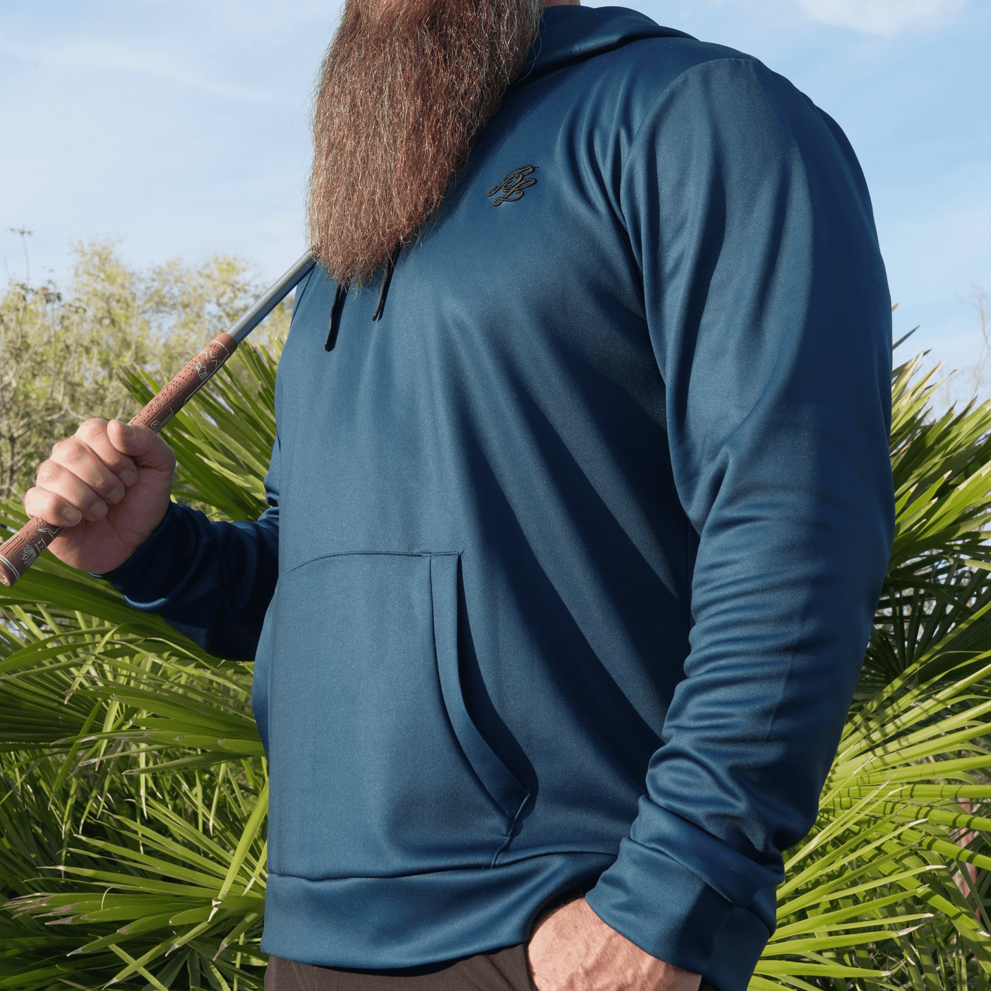Bush League Hoodie - Gun Metal Blue