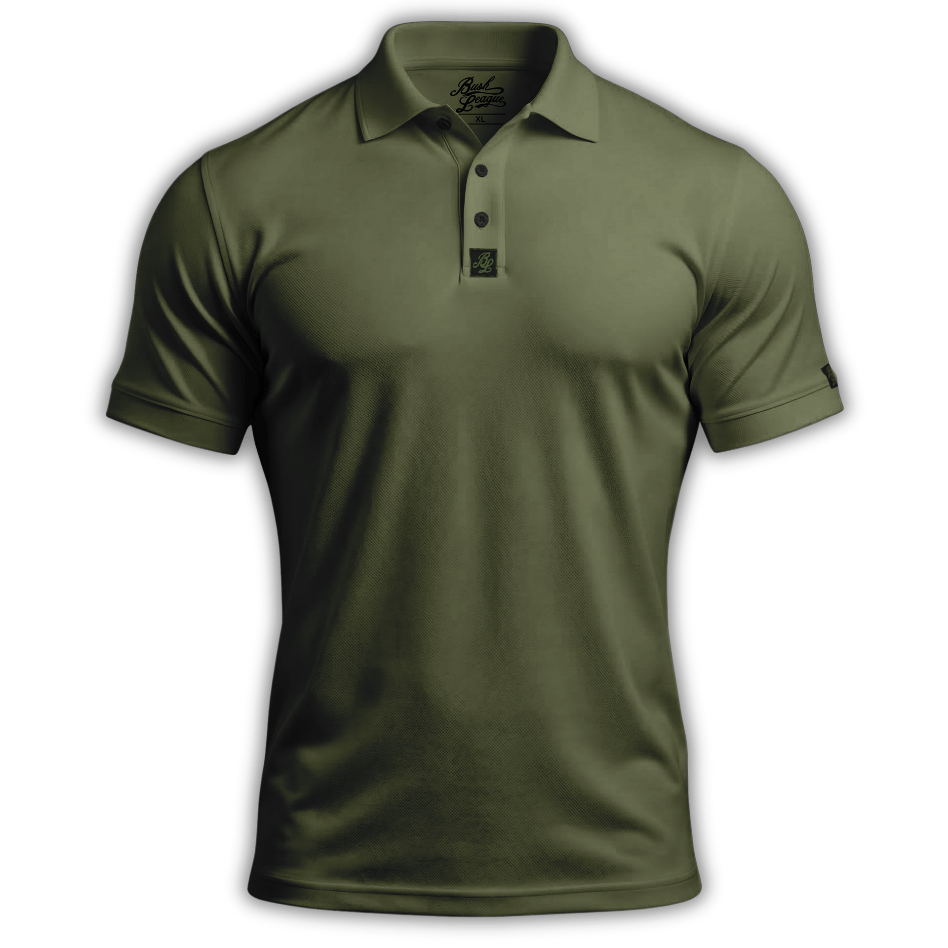 Military Green Golf Polo | Bush League Golf Co. Military Green Golf Polo | Bush League Golf Co.