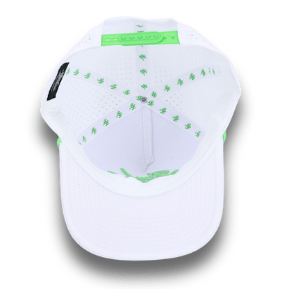 Bush League Flat Bill - White / Neon