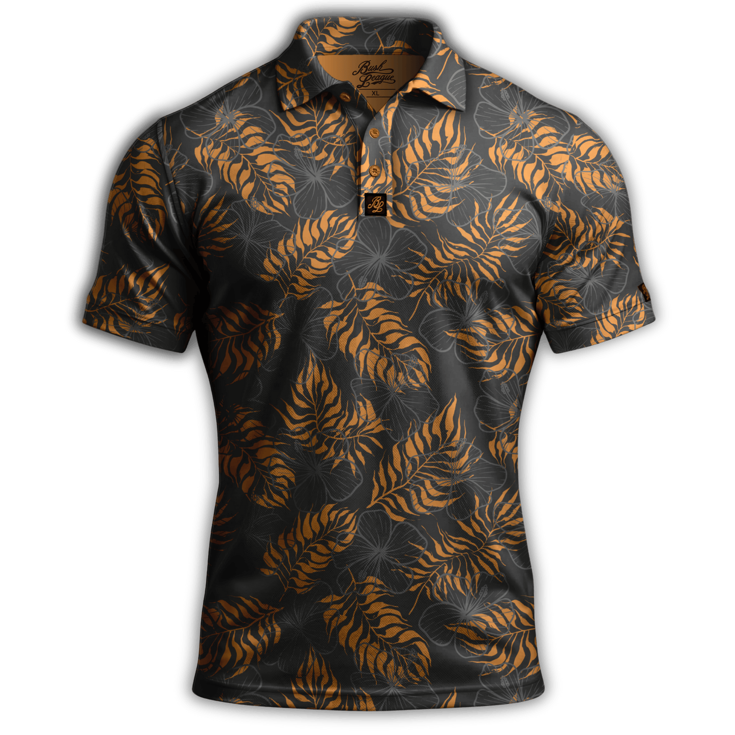 *NEW* Hibiscus Golf Polo Grey / Copper