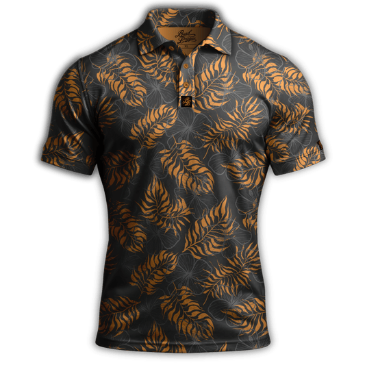 *NEW* Hibiscus Golf Polo Grey / Copper
