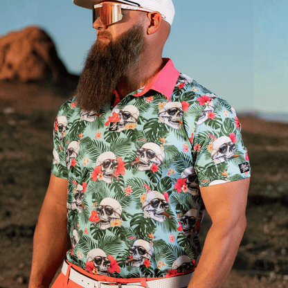 Smokin Skulls Golf Polo