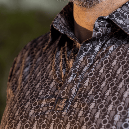 Genders Golf Polo - Black / Grey