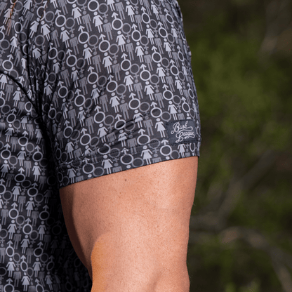 Genders Golf Polo - Black / Grey