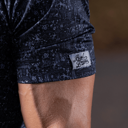 The Desert Golf Polo - Black / Silver