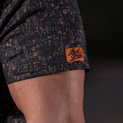 The Desert Golf Polo - Black / Copper