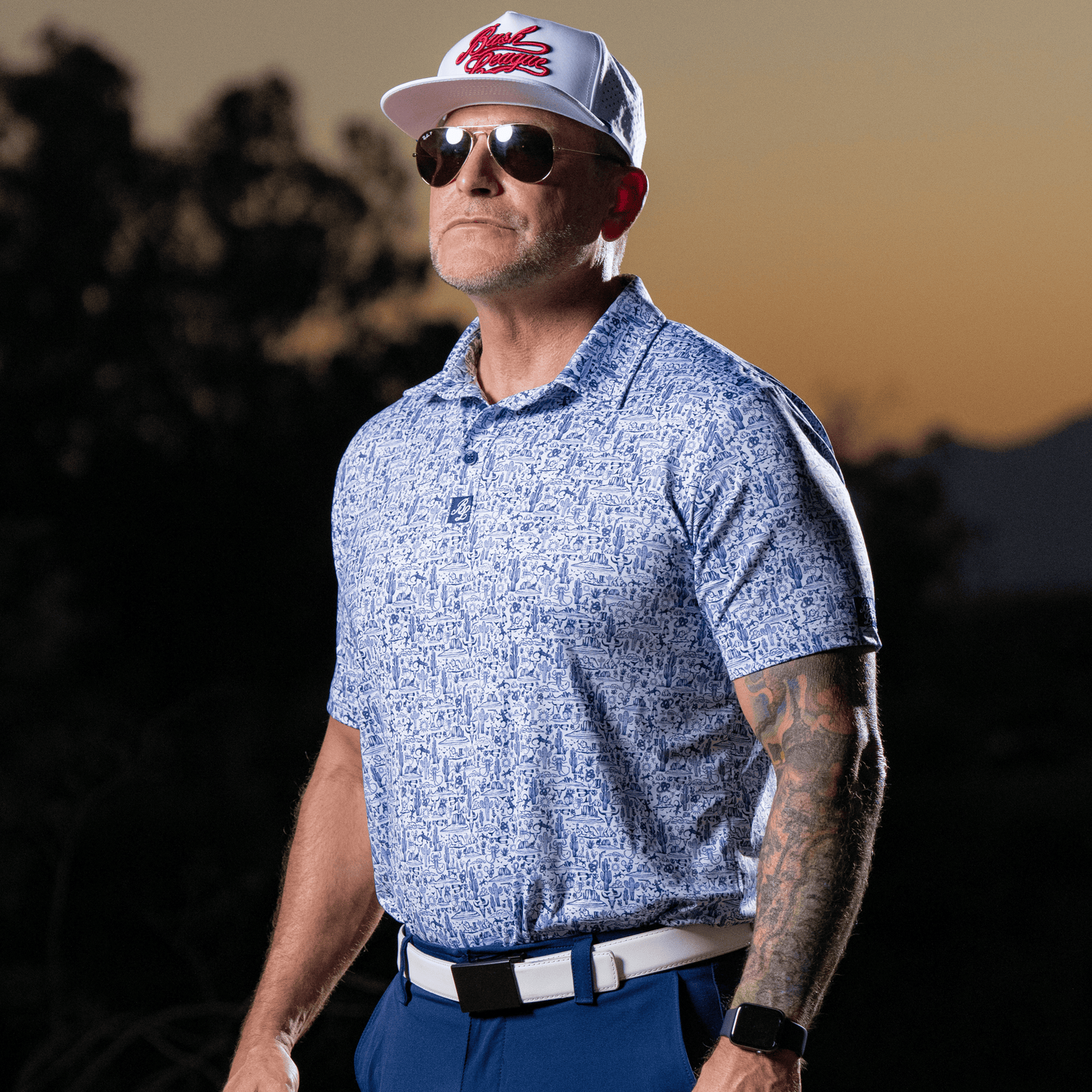 The Desert Golf Polo - White