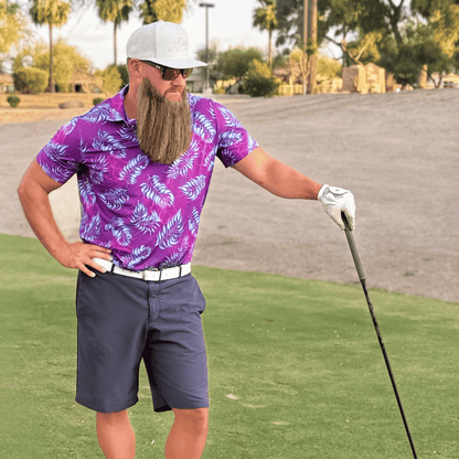 *NEW* Hibiscus Golf Polo Magenta