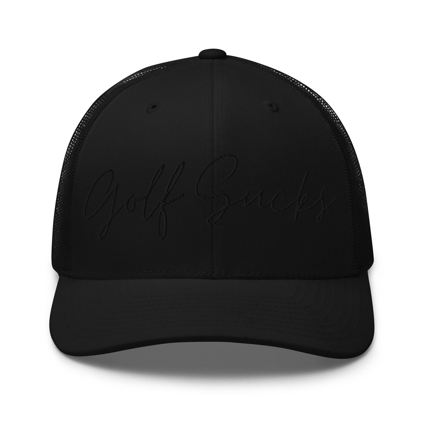 Golf Sucks Trucker Black