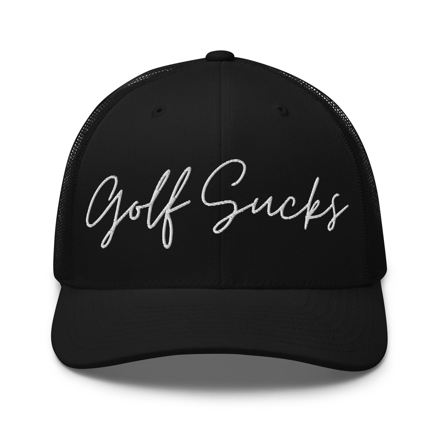 Golf Sucks Trucker White