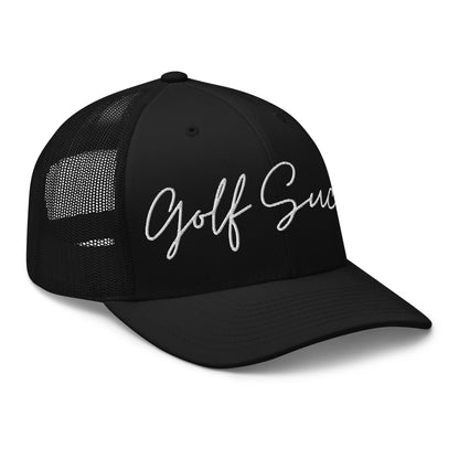 Golf Sucks Trucker White