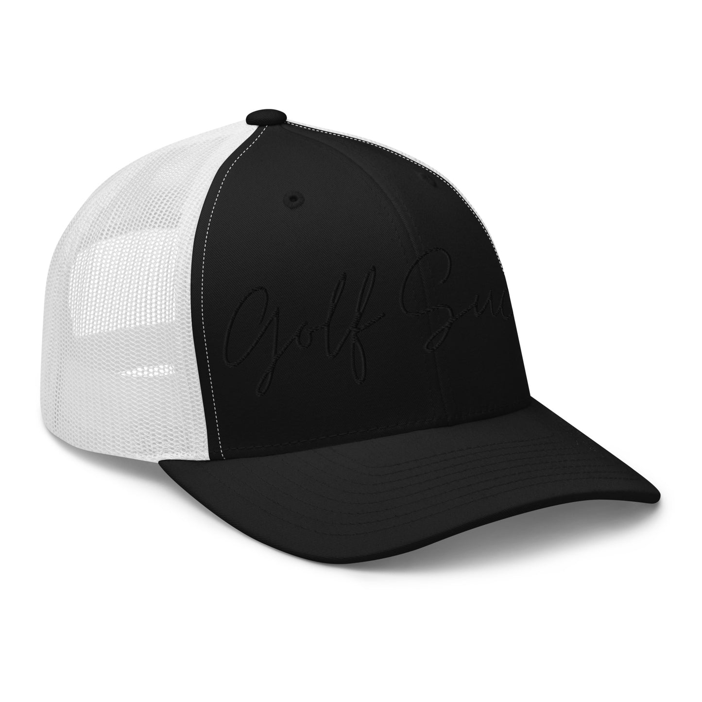 Golf Sucks Trucker Black