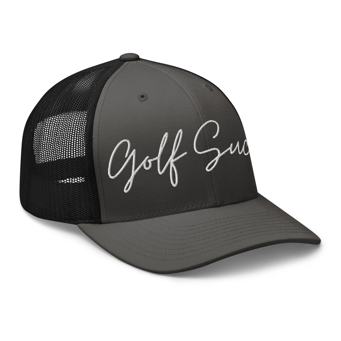 Golf Sucks Trucker White