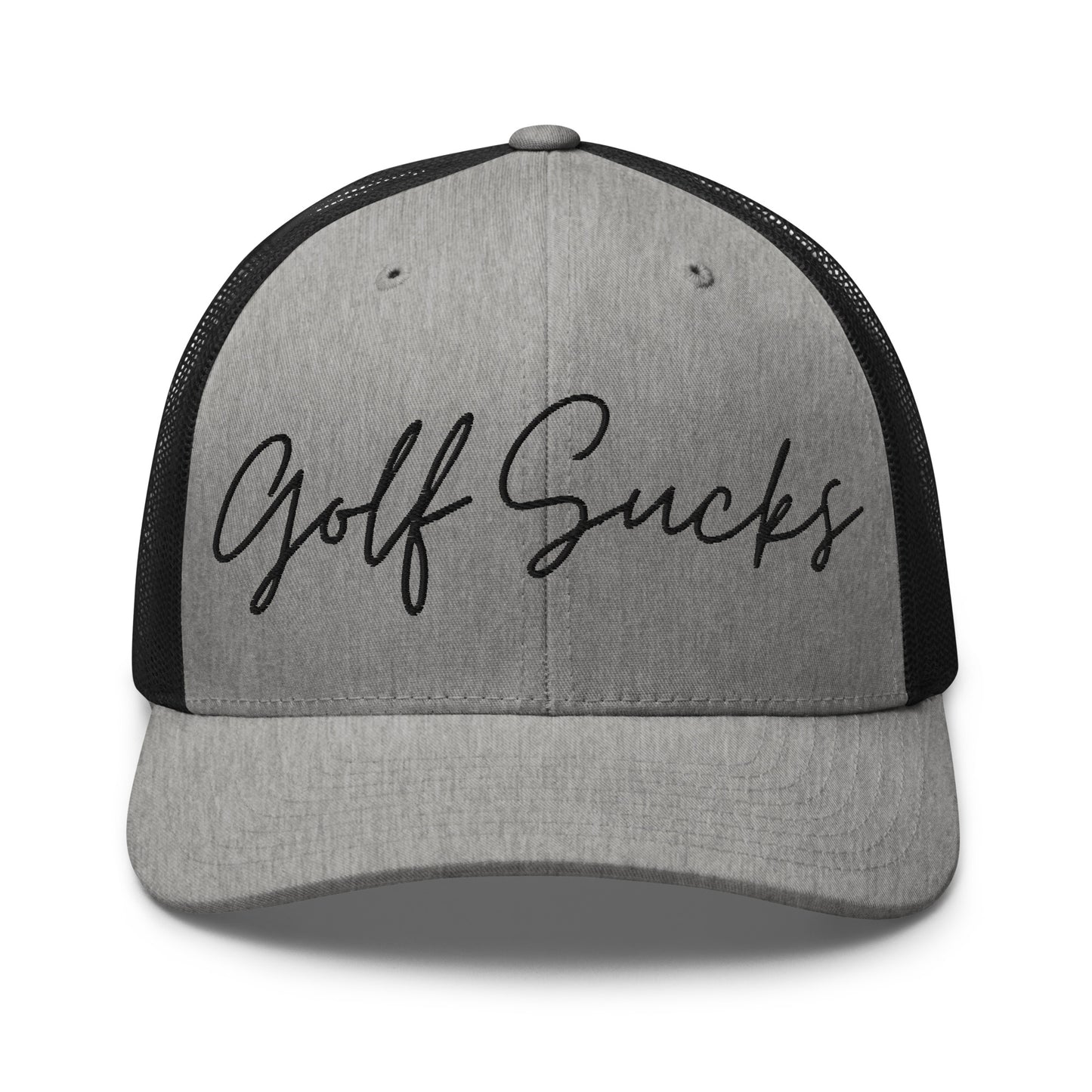 Golf Sucks Trucker Black